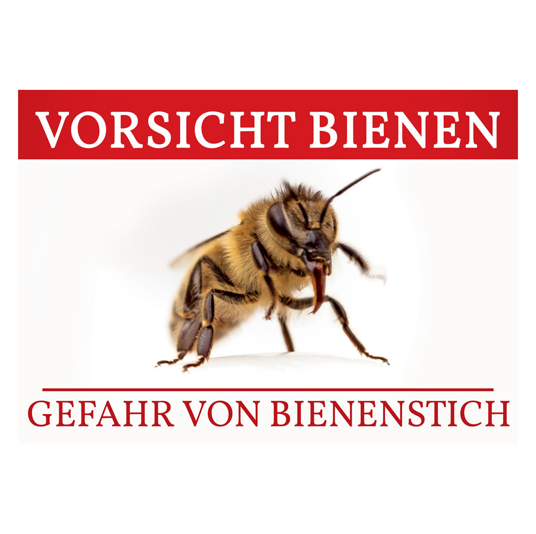 Werbeschild Vorsicht Bienen günstig kaufen 