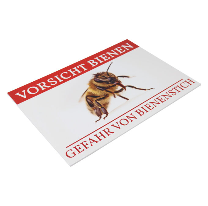 Werbeschild Vorsicht Bienen Schild Imkerei Bienen