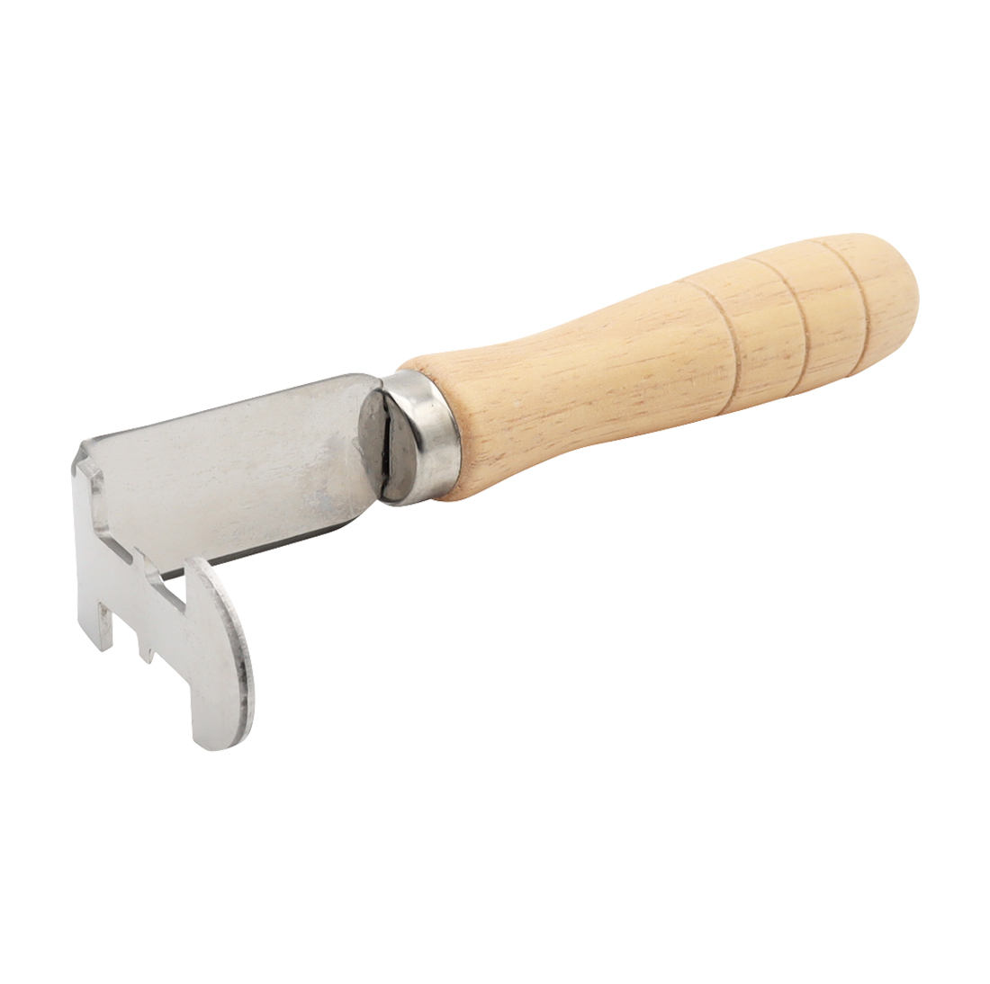 Dieser hochwertige Rähmchenreiniger aus Edelstahl ist das ideale Werkzeug zur gründlichen Reinigung aller Rähmchenteile. Durch die scharfkantige, abgekröpfte Form und den seitlichen Nutenreiniger eignet er sich perfekt für modifizierte Rähmchen. Der ergonomische Holzgriff sorgt für sicheres und komfortables Arbeiten.