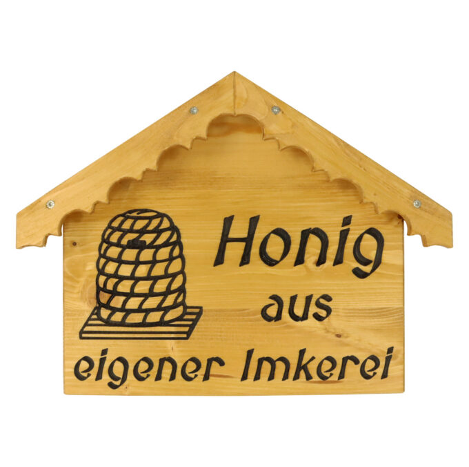 Honig aus eigener Imkerei Holzschild Werbeschild