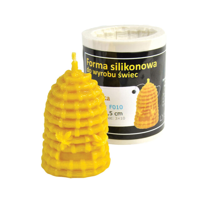 Kerzengießform Bienenkorb zur Herstellung von Kerzen Kerzenformen Bienenwachs Kerzen Silikonformen Imkerei Bienen Ostern Weihnachten Korb Bienen
