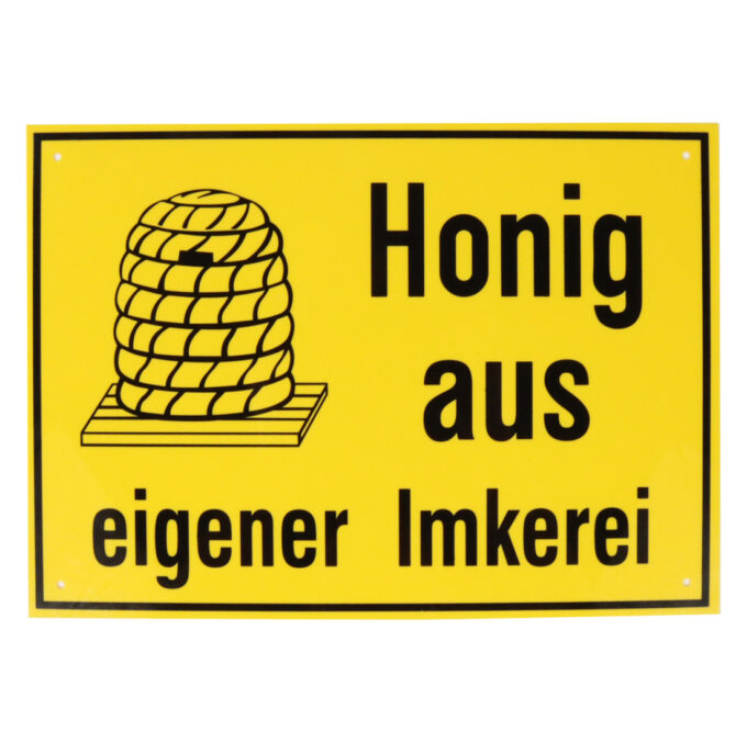 Werbeschild Honig aus Eigener Imkerei Schild Werbung Imkerei Honig