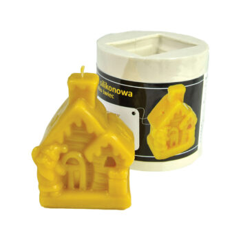 Kerzengießform Weihnachtshaus zur Herstellung von Kerzen Kerzenformen Bienenwachs Kerzen Silikonformen Imkerei Bienen Weihnachten Weihnachtsbaum Advent Adventskranz Winter