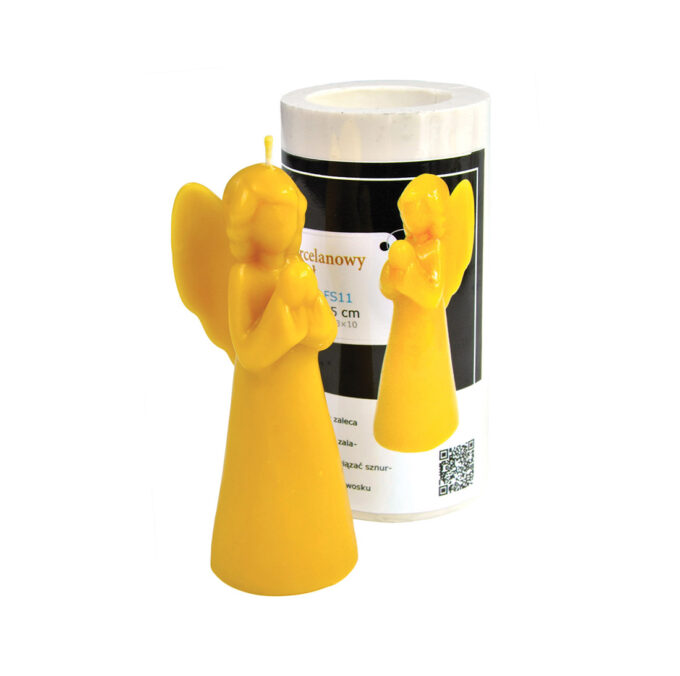 Kerzengießform Engel aus Porzellan zum herstellen von Bienenwachs Kerzen Silikonform