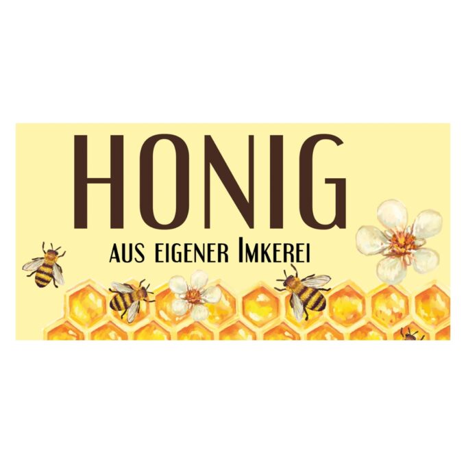 Werbebanner Honig aus eigener Imkerei Plakat PVC