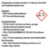 Schwefelschnitten Gefahrenhinweis
