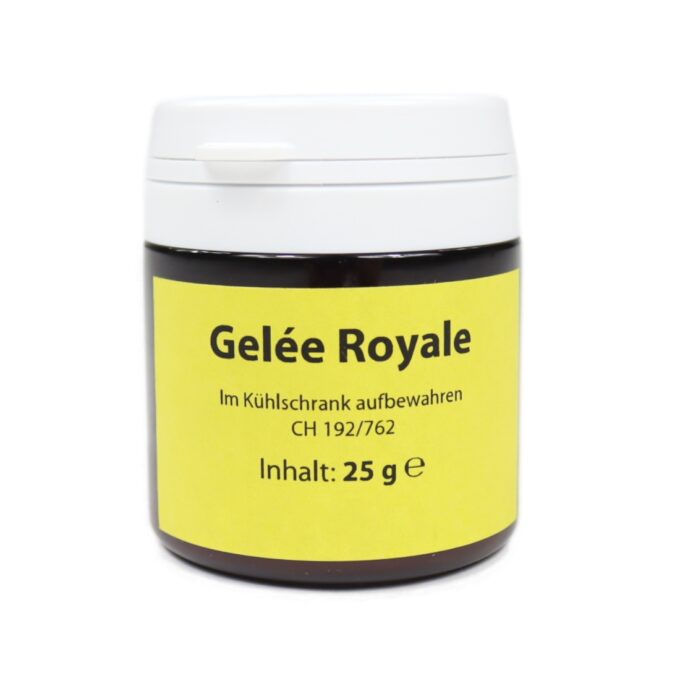 Gelée Royale 25 gr Feinkost, gesundheitliche Vorteile, Königinnenzucht Nahrungsergänzungsmittel Naturprodukt aus Futtersaftdrüsen der Bienen Biene Imker Imkerei