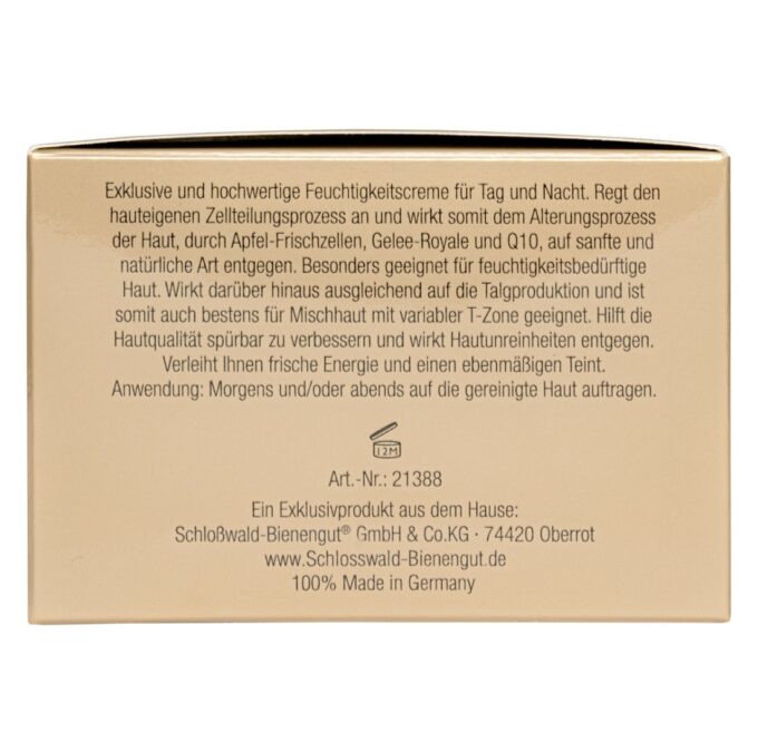 Schloßwald-Bienengut Zellkur-Royal Feuchtigkeitscreme 50 ml_5 Intensive Gesichtscreme mit Gelée Royale Bienenkosmetik Naturkosmetik Feuchtigkeitscreme mit Apfel und Orange