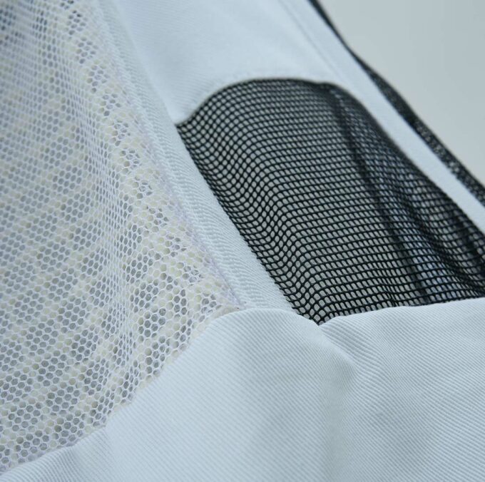 Imkerjacke Premium mit Atmungsnetz und Fechtschleier weiß Stichschutz Bienen Imkerei