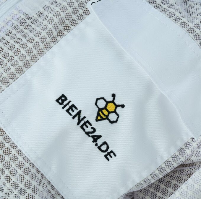 Imkerjacke Premium mit Atmungsnetz und Fechtschleier weiß Stichschutz Bienen Imkerei