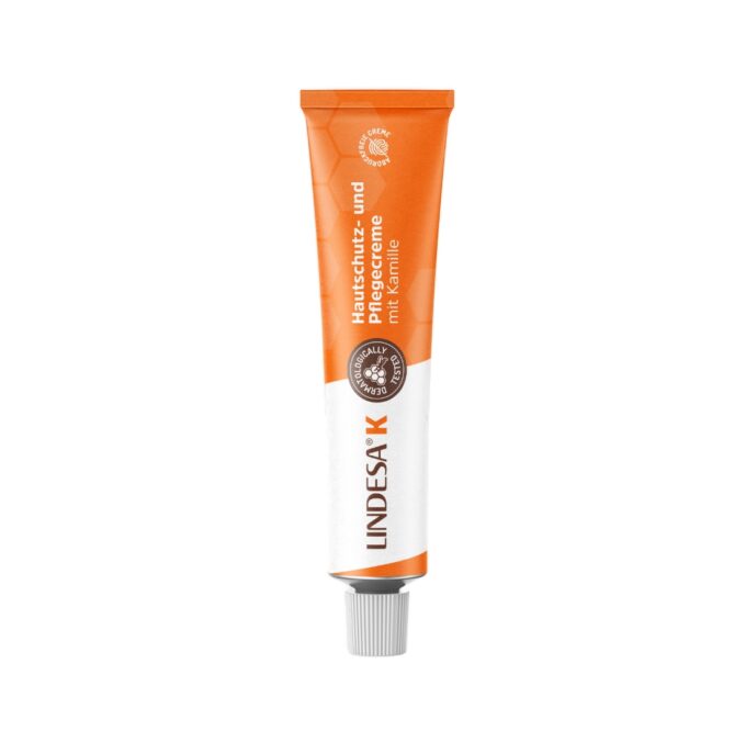 LINDESA K Hautschutzcreme mit Kamille 50 ml Handcreme für rissige Haut Handcreme zieht sofort ein LINDESA