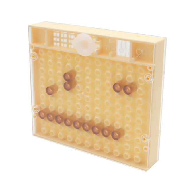 NICOT Zuchtkassette Cupularve geeignet zum züchten von Bienenköniginnen. Zum Käfigen der Königin und Aufstecken von bis zu 110 Weiselnäpfen.