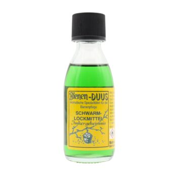DUUS Schwarmlockmittel 50 ml auf natürlicher Ölbasis zum Anlocken und Einfangen von Bienenschwärmen. Ideal für Imker zur Anwendung in Schwarmfallen und Lockbeuten während der Schwarmzeit. Einfache Dosierung, praktische Flaschengröße und bewährte Rezeptur. Das Original seit 1929, Made in Germany.