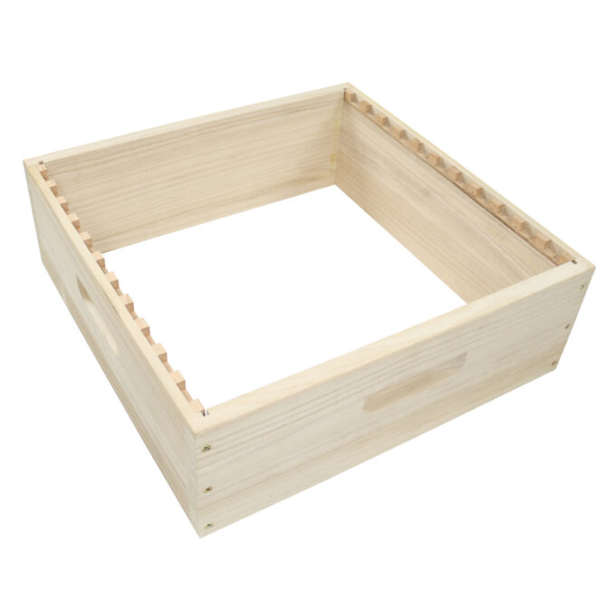 Dadant US Honigraum Zarge mit Holzrächen und Abstände für Dadant US Beuten