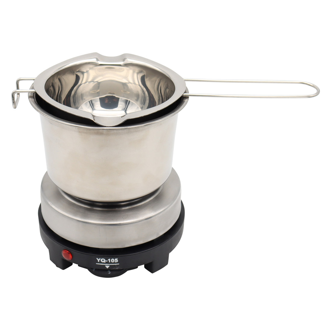 Dieses hochwertige Set aus Edelstahl ist ideal für die Kerzenherstellung und das Schmelzen von Bienenwachs im Wasserbad. Es ermöglicht ein präzises Schmelzen und Gießen von Wachs bei kontrollierter Temperatur, sodass perfekte Ergebnisse garantiert sind. Dank seiner praktischen Ausstattung eignet sich das Set optimal für die Herstellung von Kerzen in kleinen bis mittleren Mengen. Das kompakte und benutzerfreundliche Design macht es sowohl für den häuslichen Gebrauch als auch für professionelle Anwendungen zur idealen Wahl.