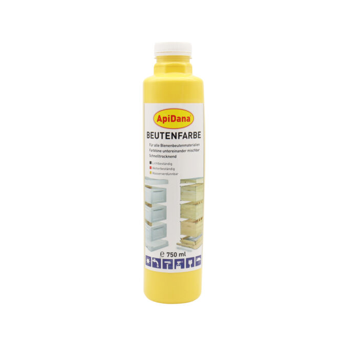 Beutenfarbe 750 ml Apidana gelb zum streichen von Beuten Bienenbeuten für Imker Imkerei