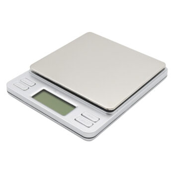 Elektronische 2 KG Flachwaage Waage für Lebensmittel Honig Marmelade zum abfüllen und wiegen