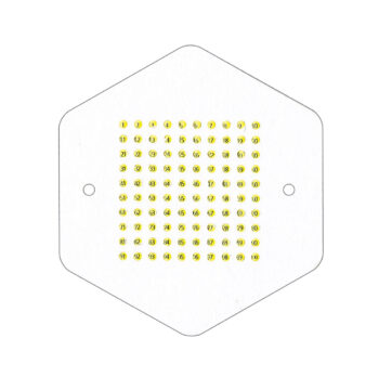 Königinnen Zeichenplättchen Opalith 5 Farben mit Kleber zum markieren für Imker und Imkerei Königinnenzucht Gelb