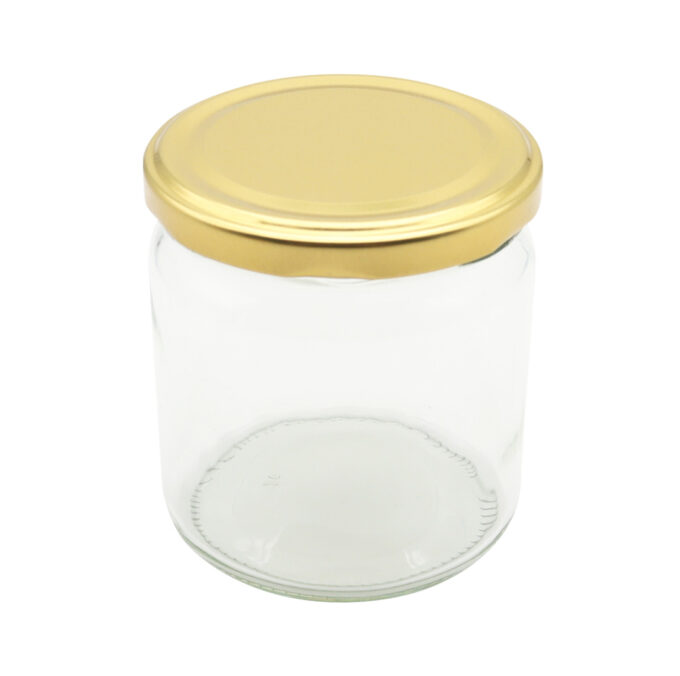 Twist Off Deckel 500g gold für Twist Off Gläser Imkerei Honig