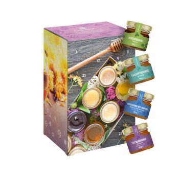 Honig Adventskalender Weltreise – 24 Sorten aus aller Welt Entdecke jeden Tag im Dezember ein neues Geschmackserlebnis: 24 edle Honigsorten von Europa bis Neuseeland – darunter Manuka-haltiger Buschhonig. Liebevoll verpackt, einzigartig im Geschmack – die süßeste Weltreise für Genießer!