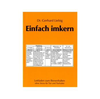 „Einfach Imkern“ von Dr. Gerhard Liebig ist ein praxisnaher Leitfaden für stressfreie und erfolgreiche Bienenhaltung. Der erfahrene Bienenwissenschaftler zeigt leicht verständlich, wie Imker ihre Völker über das ganze Jahr sicher, effizient und schonend führen. Mit klaren Empfehlungen, fundiertem Fachwissen und praxiserprobten Methoden hilft das Buch sowohl Einsteigern als auch Fortgeschrittenen, gesunde und starke Bienenvölker aufzubauen und die Imkerei mit Freude und Sicherheit zu meistern.