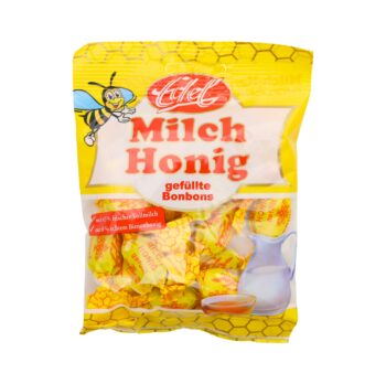 Die Edel Milch Honig Bonbons im 90 Gramm Beutel kombinieren cremigen Milchgeschmack mit natürlicher Honigsüße sind einzeln verpackt und in Deutschland hergestellt ideal für sanften Genuss unterwegs oder zuhause.