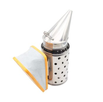 Hochwertiger Smoker Premium aus rostfreiem Edelstahl mit Echtleder-Blasebalg – robuste Verarbeitung, zuverlässige Rauchentwicklung und ideale Wahl für professionelle Imker und anspruchsvolle Bienenhaltung.