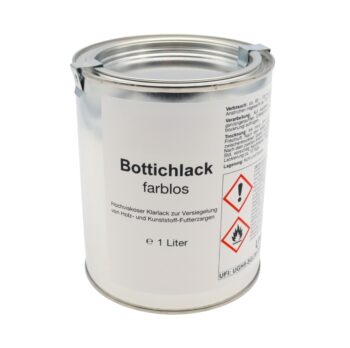 ottichlack zur Holzversiegelung – 1 Liter Der hochwertige Bottichlack zur Versiegelung von Holz bietet zuverlässigen Schutz vor Feuchtigkeit, Schmutz und Abnutzung. Ideal für Bottiche, Holzbottiche, Kübel und andere Holzoberflächen im Innen- und Außenbereich. Der transparente, strapazierfähige Lack dringt tief ins Holz ein, bewahrt die natürliche Holzoptik und verlängert die Lebensdauer nachhaltig. Dank hoher Ergiebigkeit reicht 1 Liter Bottichlack für eine gleichmäßige, widerstandsfähige Holzversiegelung mit langanhaltendem Schutz.