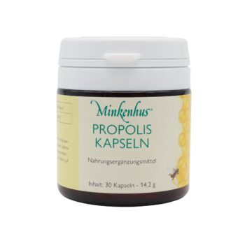 Propolis Kapseln mit Vitamin C und Zink zur täglichen Unterstützung des Immunsystems. 30 Kapseln in praktischer PET Dose mit Frischeverschluss aus bewährten Rohstoffen der Imkerei.