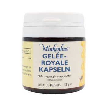 Gelée Royale Kapseln – Hochwertiges Nahrungsergänzungsmittel mit Gelée Royale. Praktische Kapseln in der PET-Dose mit Frischeverschluss. Inhalt: 30 Kapseln (12 g). Ideal für den täglichen Bedarf. Wenn du magst, passe ich sie noch auf Amazon, Shop-Kategorie oder mit Keywords wie Immunsystem, Vitalität etc. an.