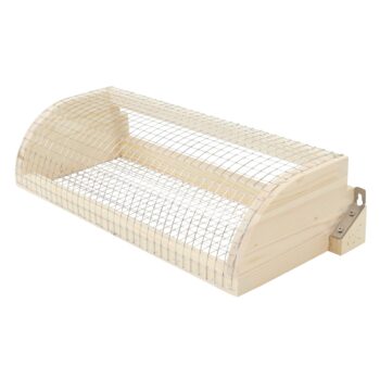 Velutina-Anflugschutz für 12er Dadant Bienenbeuten aus stabilem Holz mit Edelstahl-Gitter schützt Bienen zuverlässig vor Hornissenangriffen, ermöglicht freien Flug der Bienen und ist einfach am Varroaboden oder als Vorsatz montierbar