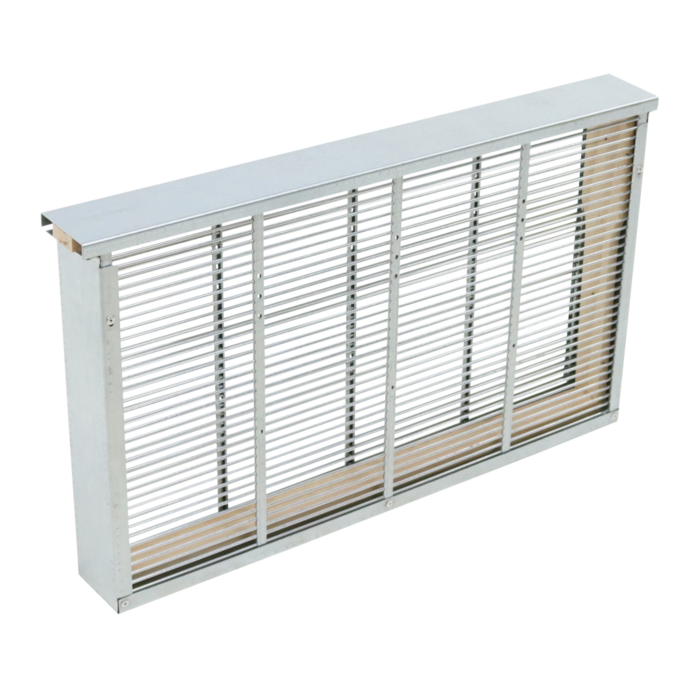 Robuste Bannwabentasche für Deutsch Normalmaß (DN) Rähmchen, passend für Hoffmann- und gerade Seiten. Ideal zur Königinnenzucht, Schwarmkontrolle und effektiven Varroabehandlung ohne Medikamente. Die verzinkte Tasche begrenzt die Königin auf eine Wabe, reduziert Rückstände im Honig und fördert die Bienengesundheit. Langlebig, bienenfreundlich und leicht zu reinigen. Maße: 394 x 230 x 48 mm. Perfekt abgestimmt auf Deutsch Normal Hoffmann Rähmchen.