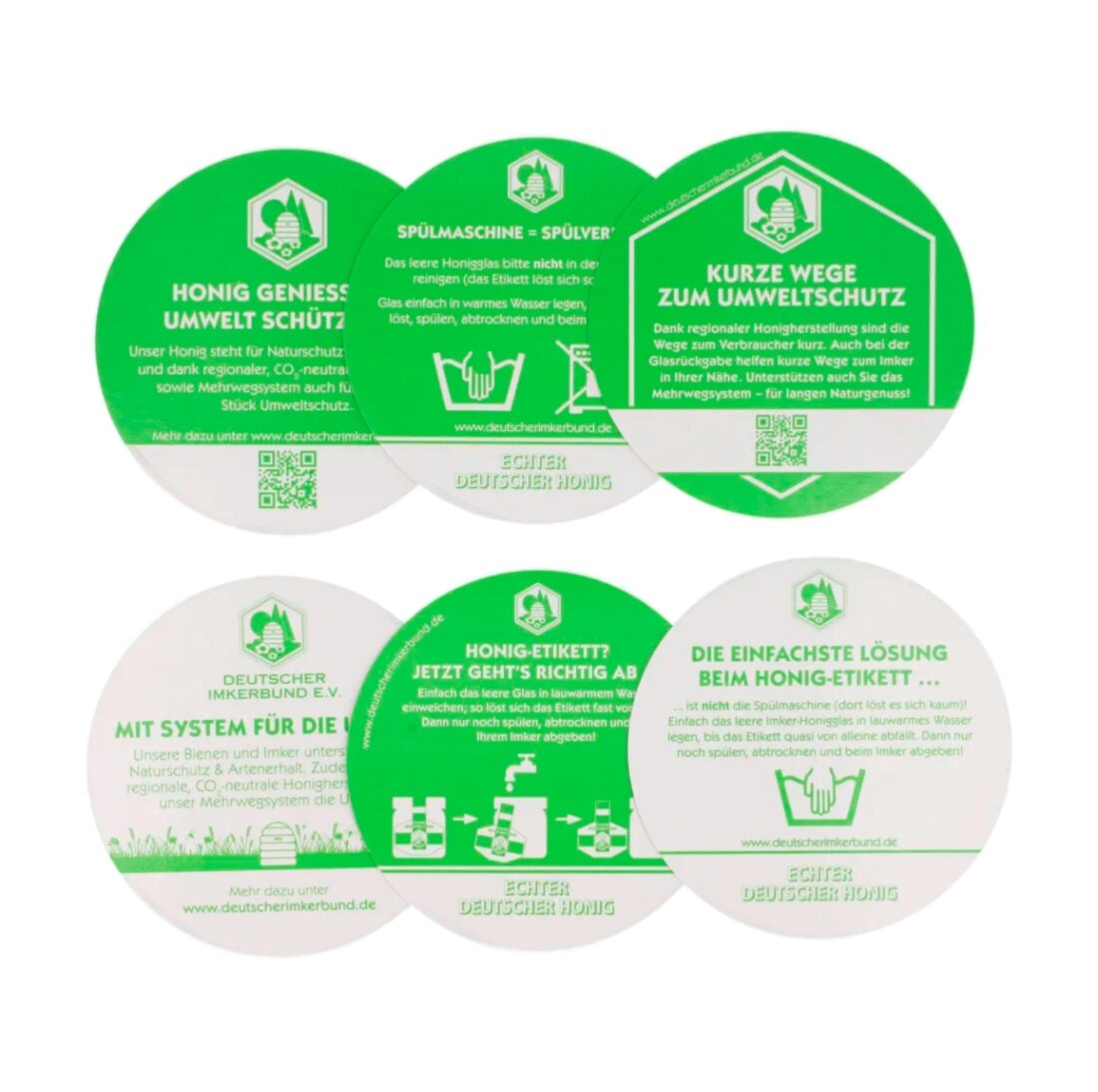 DIB Deckeleinlagen 250gr 500gr (120x) für Honiggläser Deutscher Imkerbund